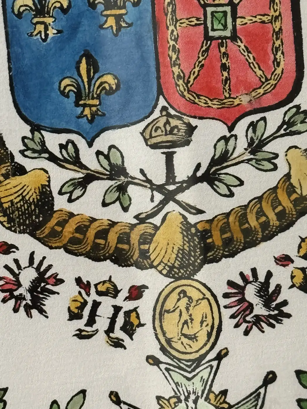Armes de France et de Navarre sous Louis XIII